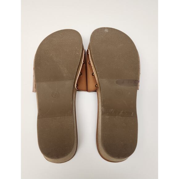 Universal Thread Korra Caramel Brown Wedge Platform Sandals Size 9.5 - Picture 9 of 10